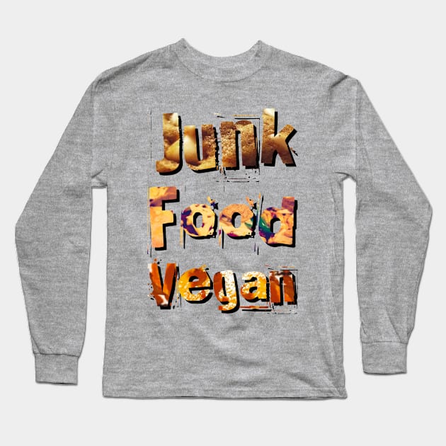 Junk Food Vegan Long Sleeve T-Shirt by CheshirePope